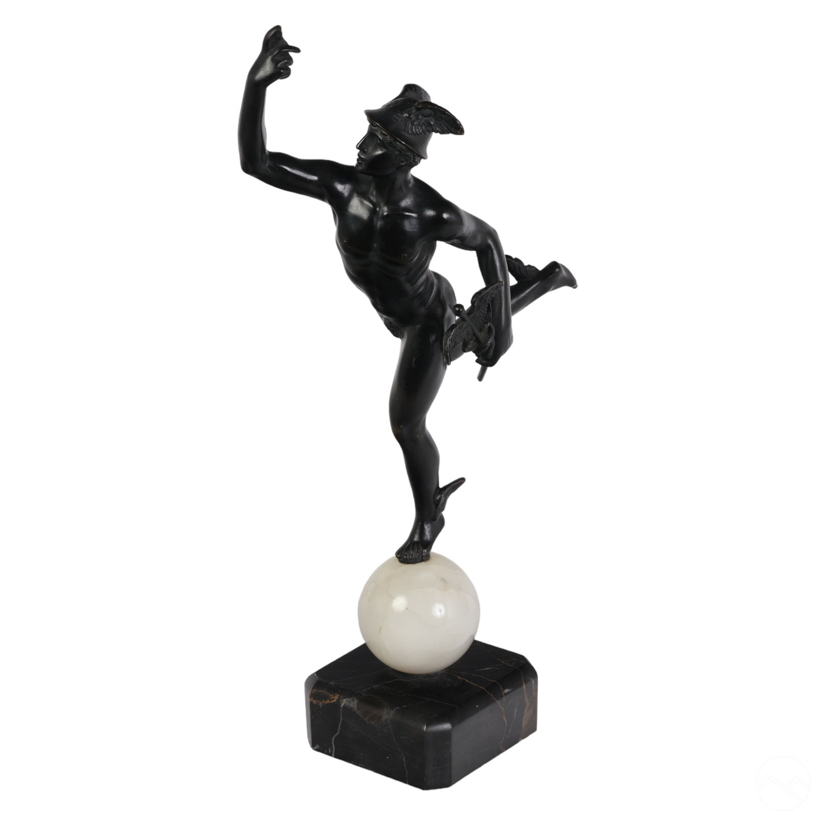 BRONZE FLYING MERCURY SCULPTURE