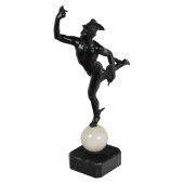 BRONZE FLYING MERCURY SCULPTUR