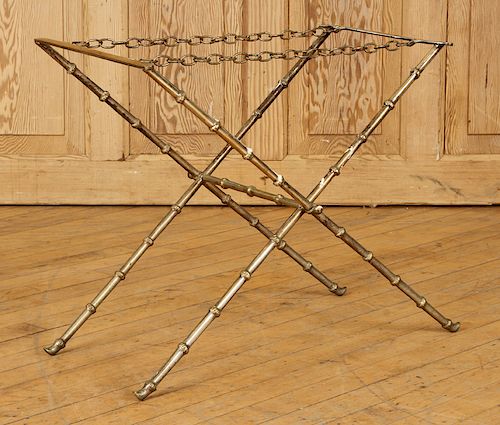 BRONZE FOLDING LUGGAGE RACK BY