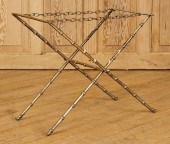BRONZE FOLDING LUGGAGE RACK BY