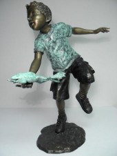 Bronze fountain sculpture depi