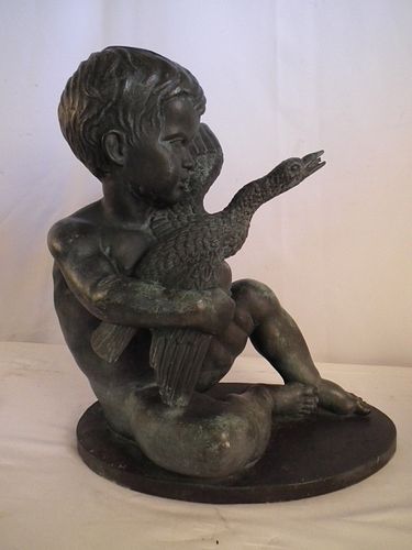 BRONZE FOUNTAIN SGD. HOFFMANOld