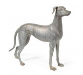 BRONZE GARDEN FIGURE OF A STAN
