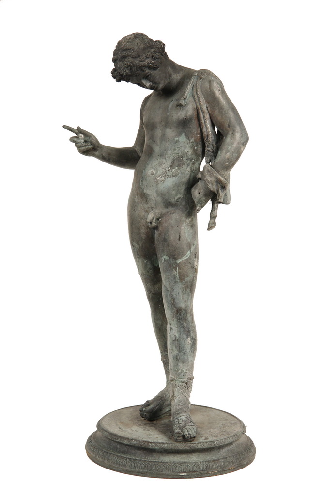 BRONZE GARDEN SCULPTURE - 19th c.