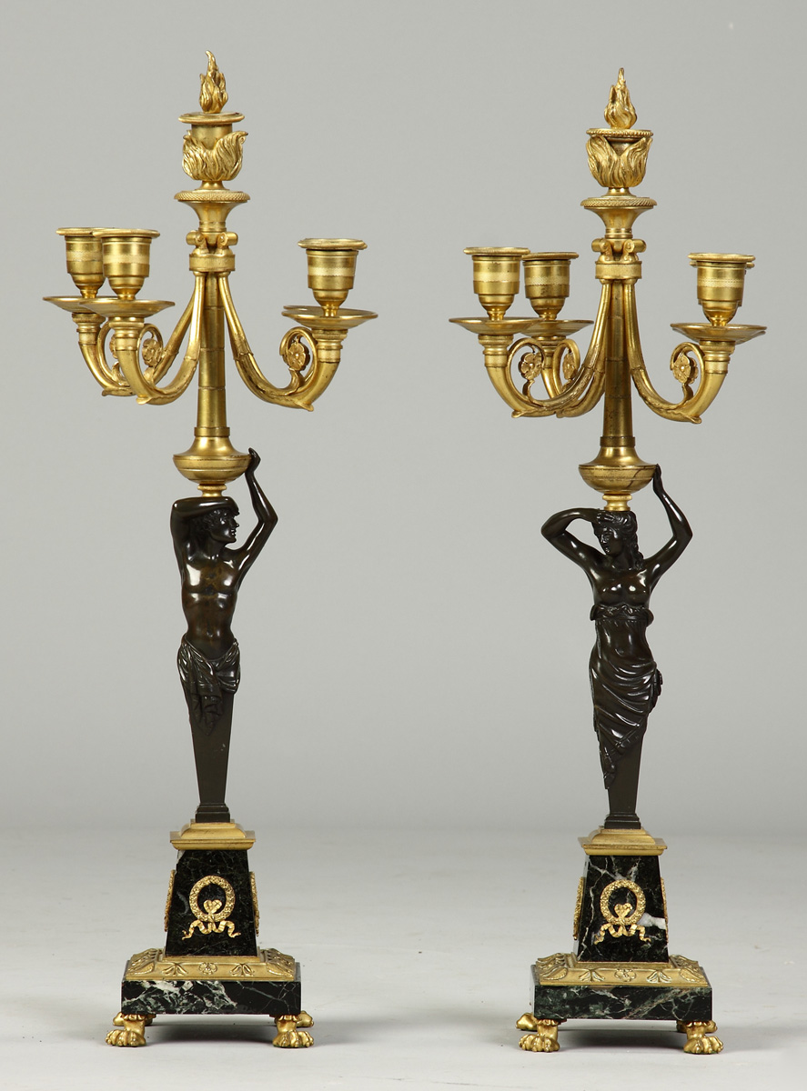Bronze Gilt Bronze & Marble Figural