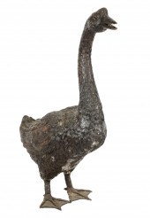 BRONZE GOOSE FIGUREBronze Goos