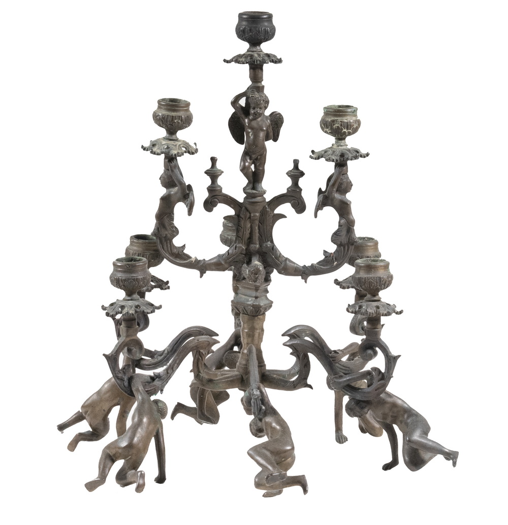 BRONZE GRAND TOUR CANDELABRUM
