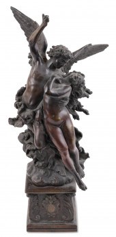 BRONZE GROUP OF 'VENUS AND CUP