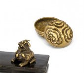 Bronze 'guri-style' box and co