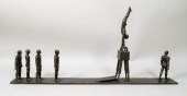 BRONZE GYMNASTS AT POMMEL HORS