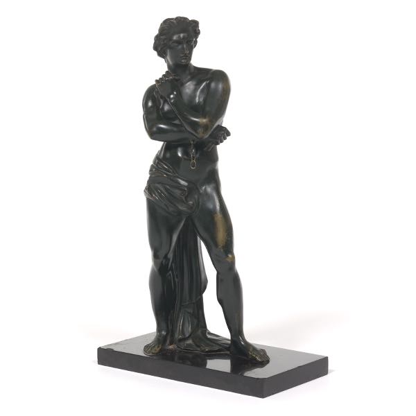 BRONZE HERCULES SCULPTURE 16" x 9