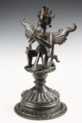 BRONZE HINDU FIGURINE - 18th c
