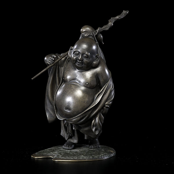 Bronze Hoitei Japanese early 20th