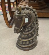 BRONZE HORSE HEAD SCULPTUREBRO