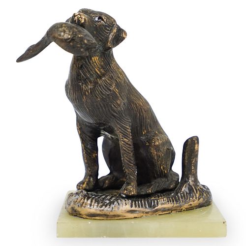 BRONZE HUNTING DOGDESCRIPTION: A