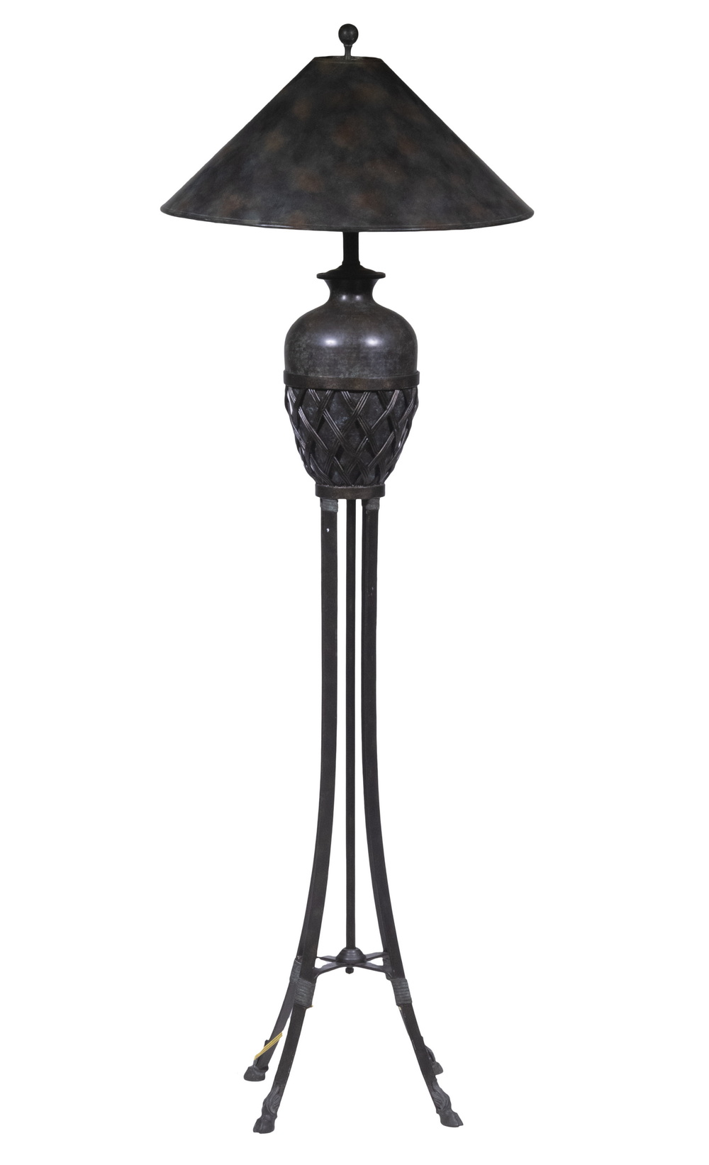 BRONZE & IRON FLOOR LAMP Floor