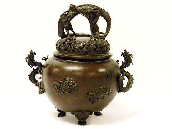Bronze Japanese censor  body