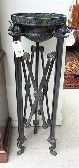 BRONZE JARDINIERE STAND having a