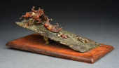 BRONZE JOCKEY RIDER JUMPING FE