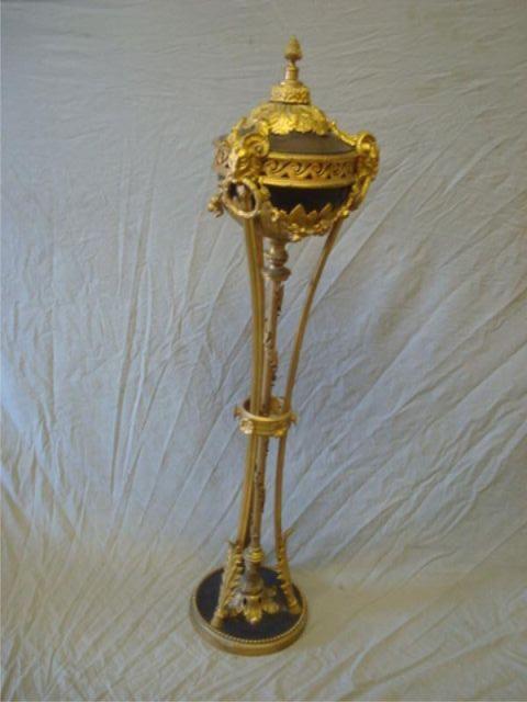 Bronze Lidded Torchiere with