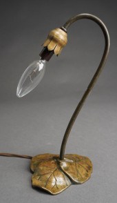 BRONZE LILY PAD TABLE LAMP, SI