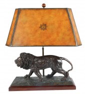 BRONZE LION FIGUREunsigned; on