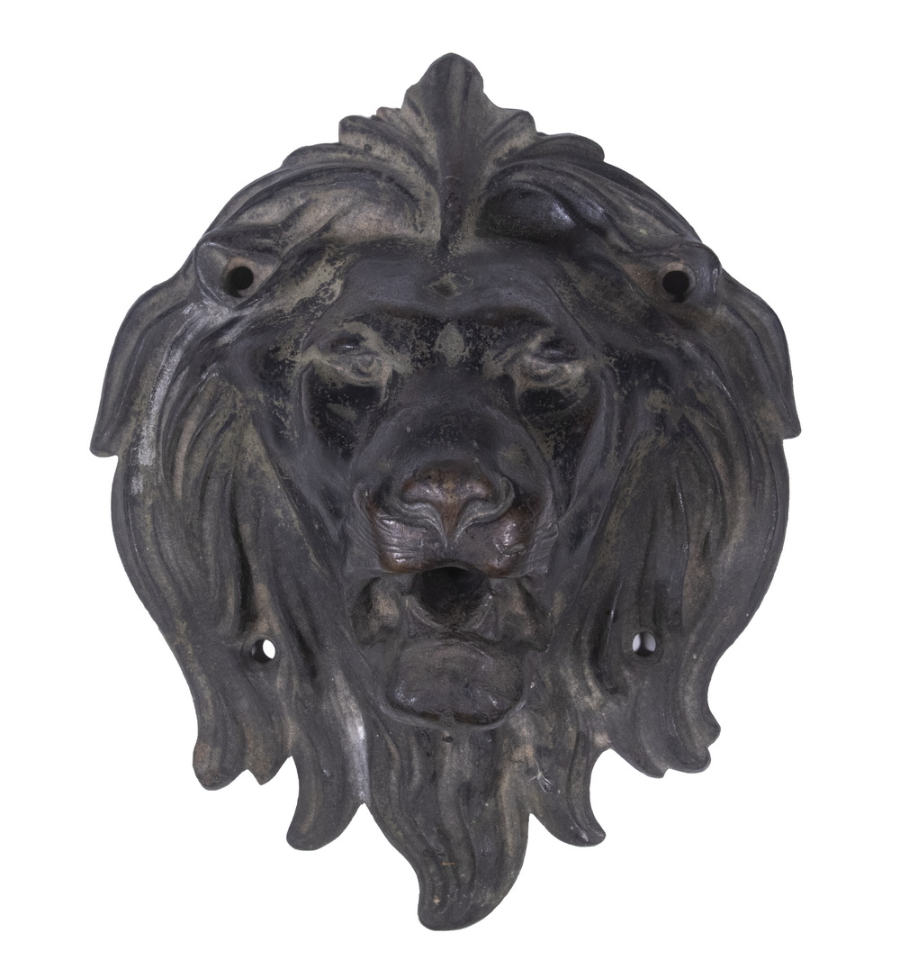 BRONZE LION HEAD SPOUT 19th c.