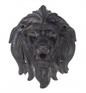 BRONZE LION HEAD SPOUT 19th c.
