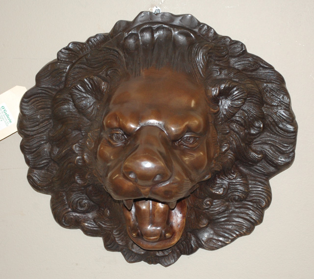 BRONZE LION MASK FOUNTAIN HEAD