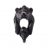 BRONZE LION'S MASK WALL HANGIN
