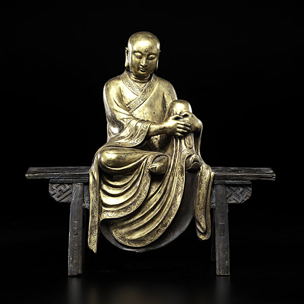 Bronze Lohan Chinese 20th