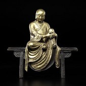 Bronze Lohan Chinese 20th cent
