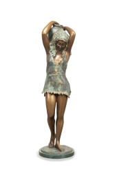 BRONZE MAIDEN WATER BEARER, SI