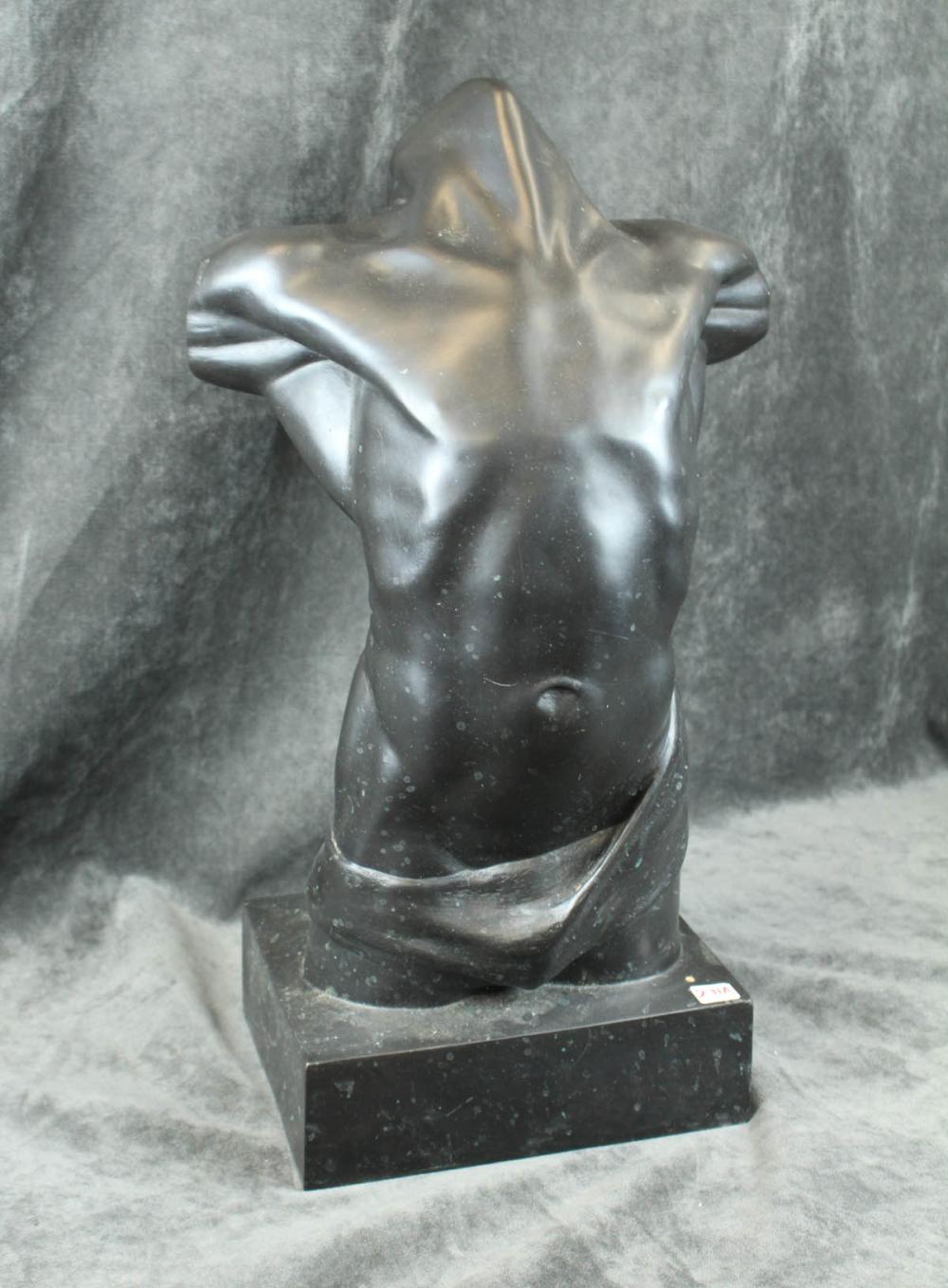 BRONZE MALE TORSOBRONZE MALE TORSO,
