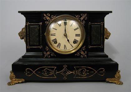 Bronze Mantle Clock    Ebonized,