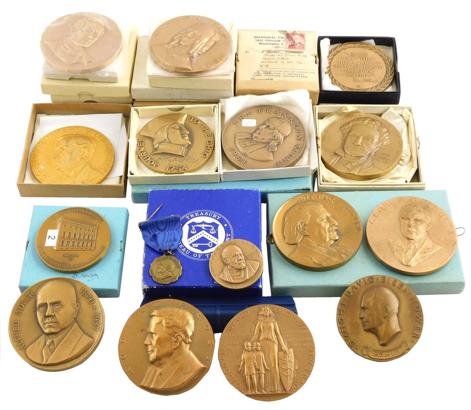 BRONZE MEDALLIONS, THIRTY-ONE