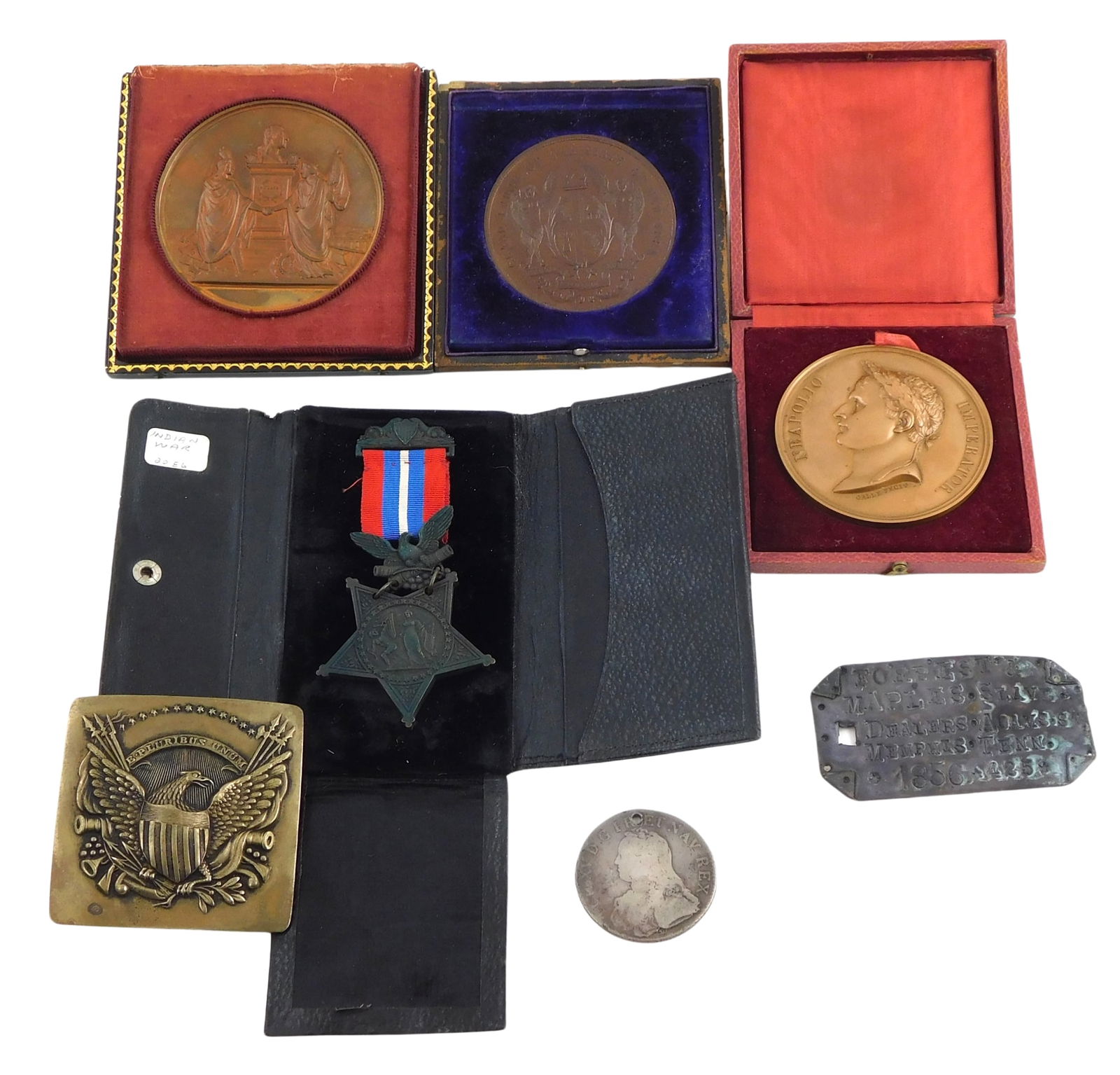 BRONZE MEDALS AND ACCESSORIES,