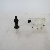 BRONZE MINIATURE SCULPTURE & A