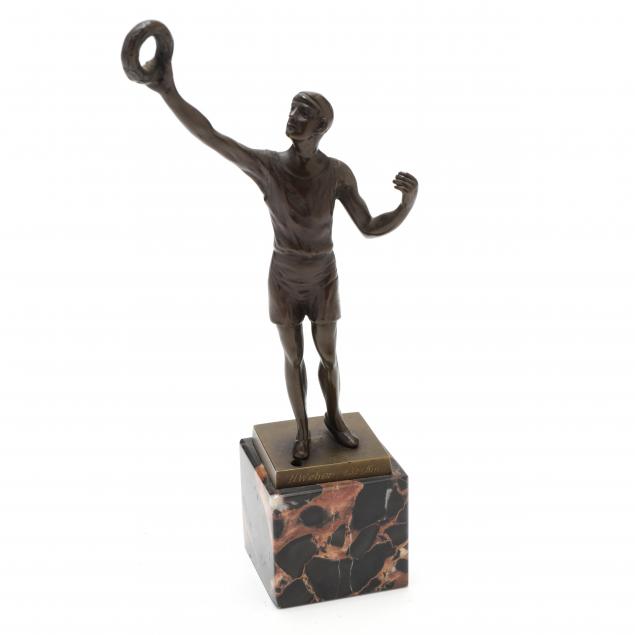 BRONZE MODEL OF AN OLYMPIAN 20th