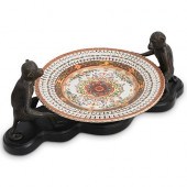 BRONZE MONKEY CENTERPIECE SERV