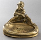 BRONZE "MONKEY SMOKING A PIPE"