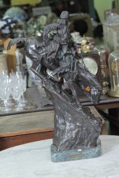 BRONZE MOUNTAIN MAN SCULPTURE