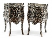 BRONZE-MOUNTED AND ZEBRA PAINT