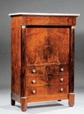 BRONZE-MOUNTED BURL WALNUT SéC