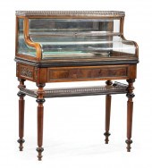 BRONZE-MOUNTED BURLED WALNUT V