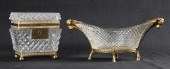 Bronze mounted crystal casket