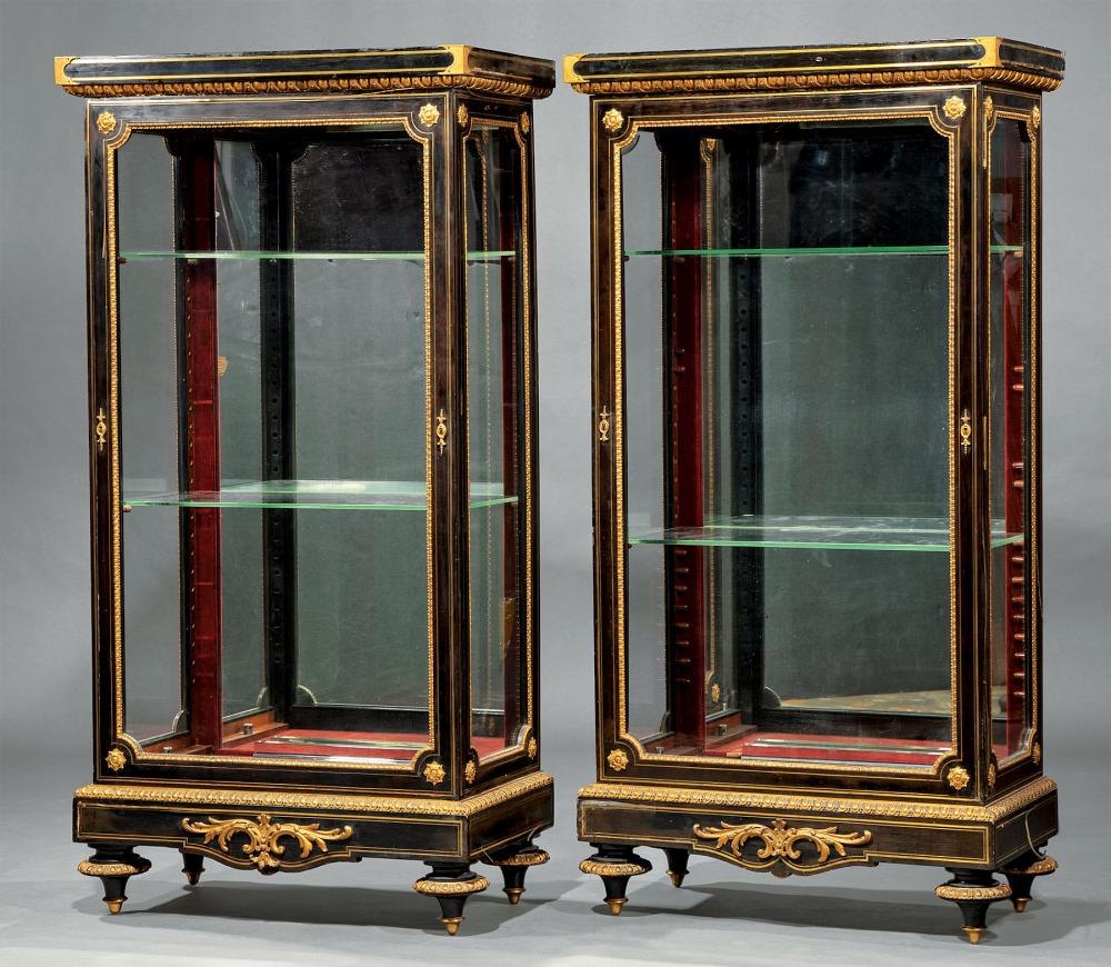 BRONZE-MOUNTED, EBONIZED