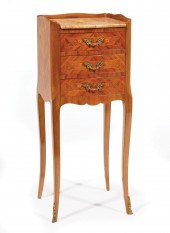 BRONZE-MOUNTED INLAID KINGWOOD