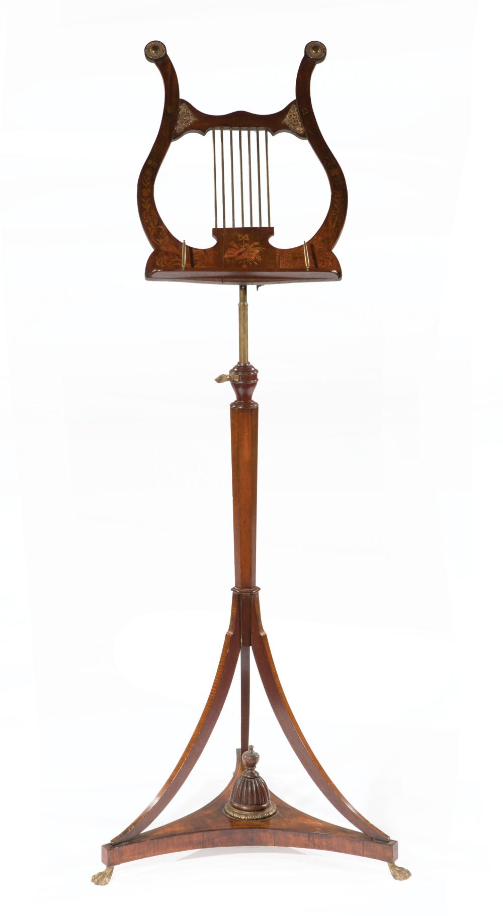 BRONZE-MOUNTED INLAID MAHOGANY