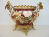 BRONZE MOUNTED JARDINIERE WITH